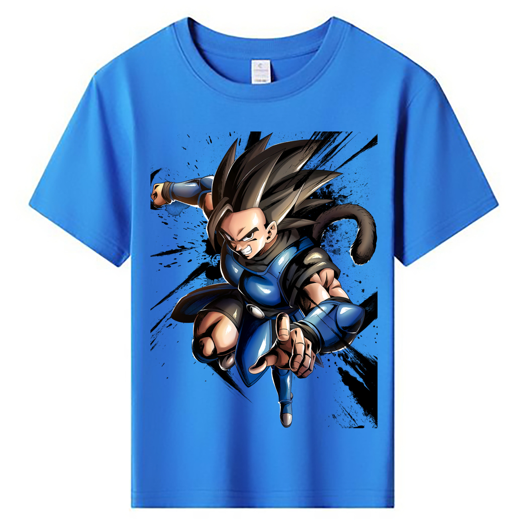 ドラゴンボール ベジータ四世（Bejīta Yonsei）DRAGON BALL Vegeta IV 綿100％キッズTシャツ（フロントプリント）